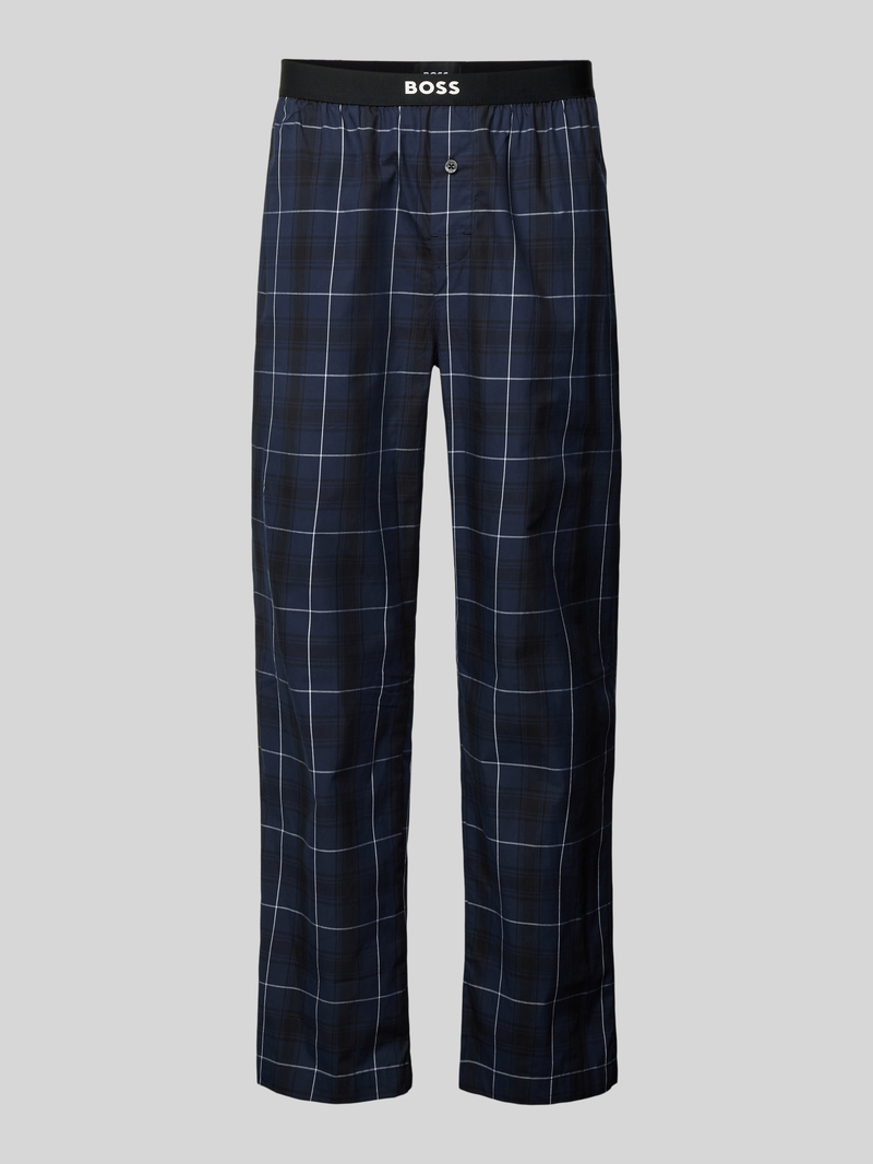 Boss Straight leg pyjamabroek met label in band model 'Urban Pants'