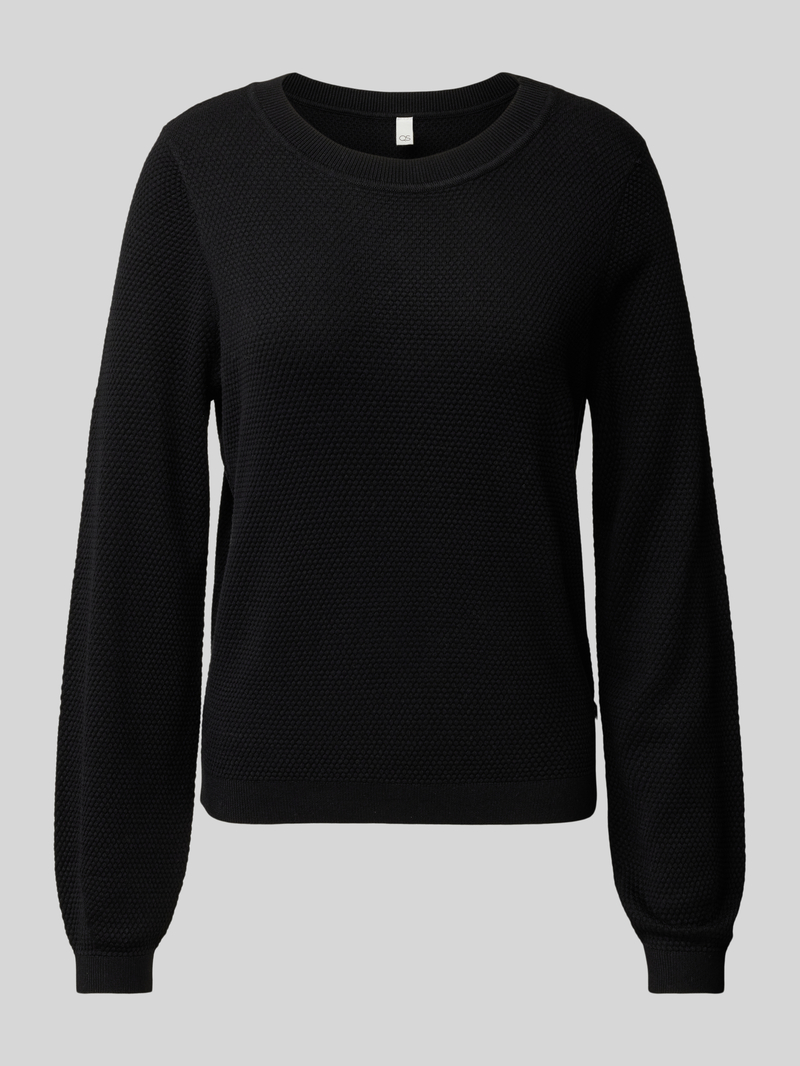 QS Gebreide pullover met pofmouwen