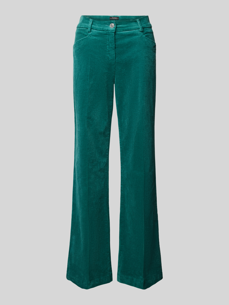 TONI Flared corduroy broek met persplooien model 'Jolie'