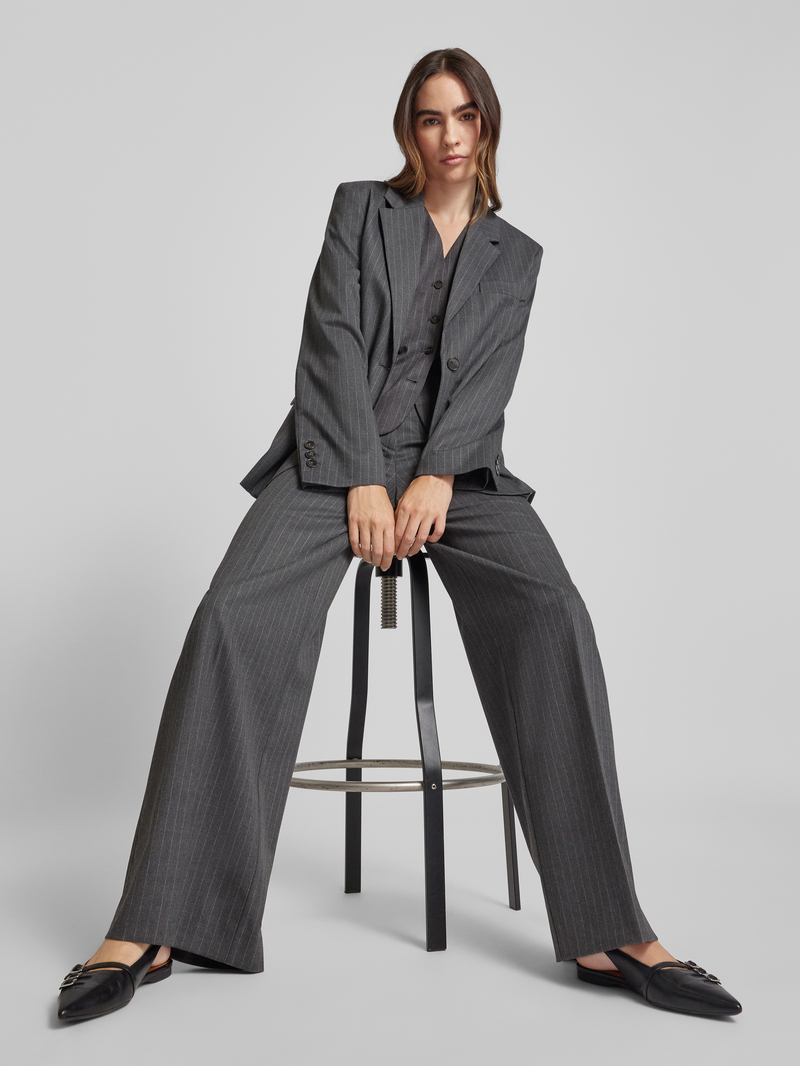 MARC O POLO Relaxed shape pantalon met krijtstreepmotief