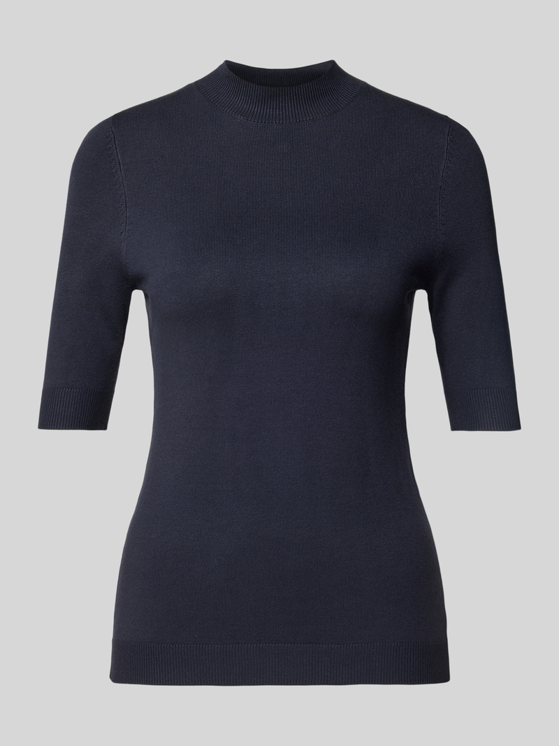 comma Gebreide pullover met 1 2-mouwen en opstaande kraag
