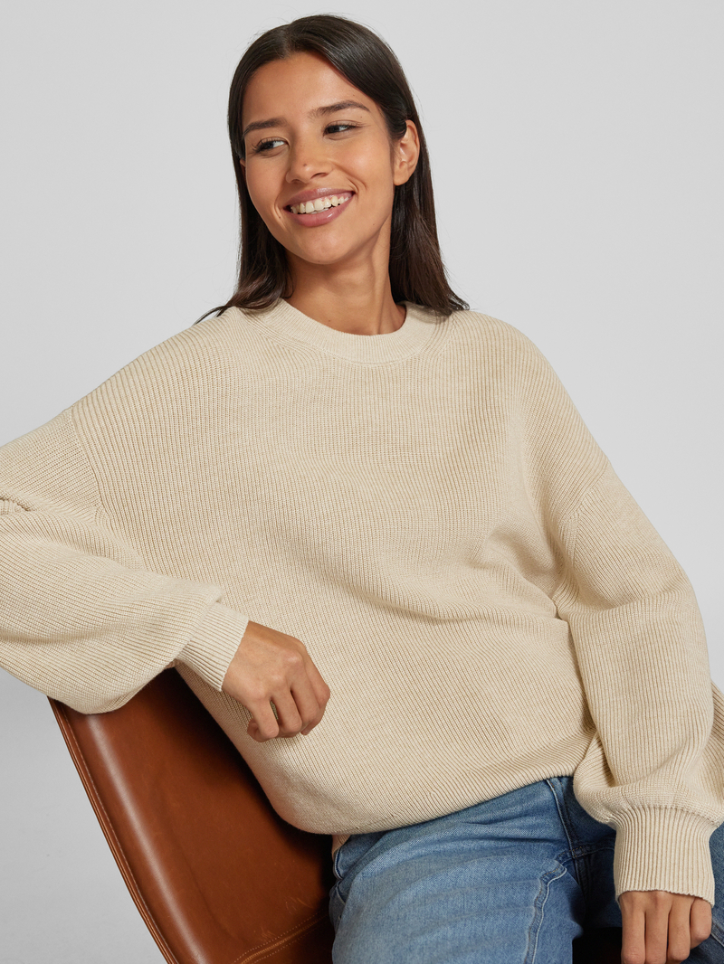 MSCH Copenhagen Gebreide pullover met ronde hals model 'Acentia'