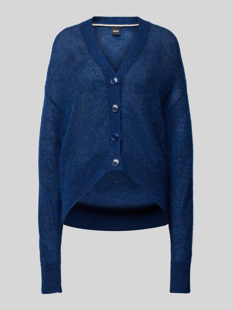 Boss Gebreid jack met knoopsluiting model 'Fariete'