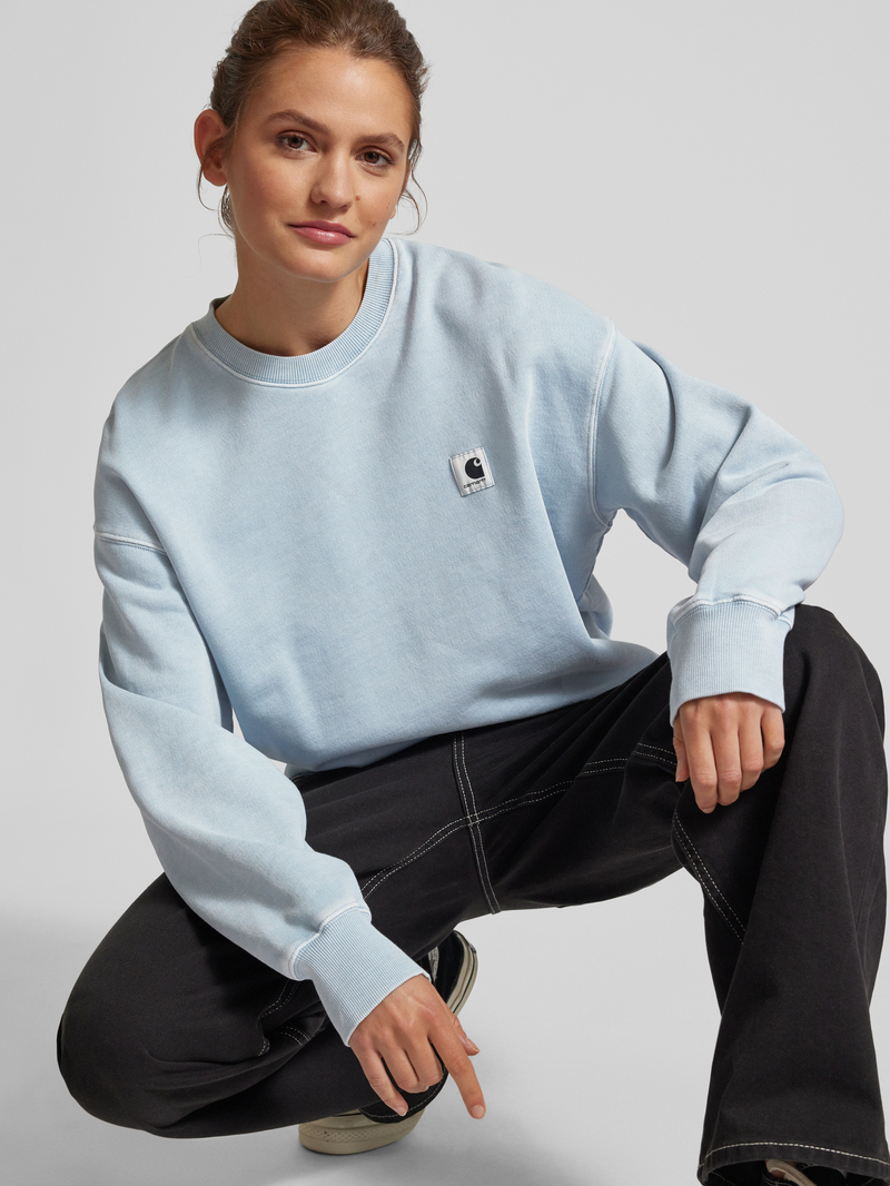 Carhartt Work In Progress Sweatshirt met labeldetail model 'NELSON'