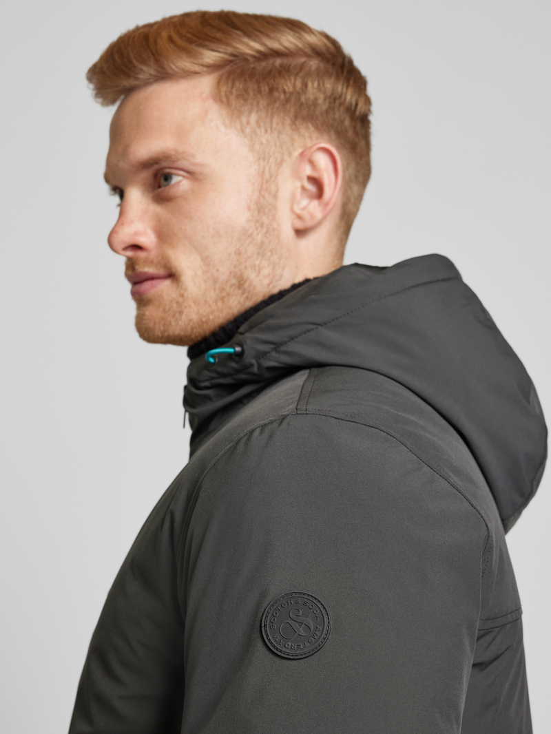 Scotch & Soda Gewatteerd jack met labelpatch