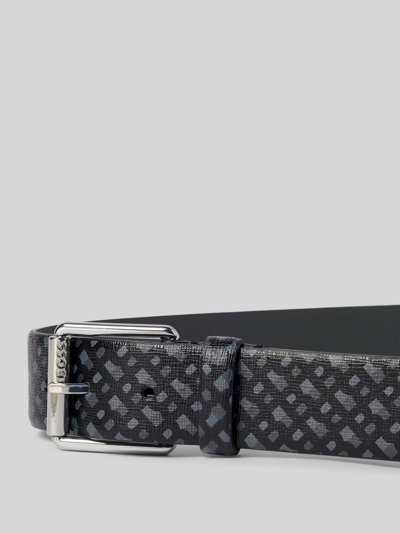 Boss Riem van runderleer met doornsluiting model 'Bmono'
