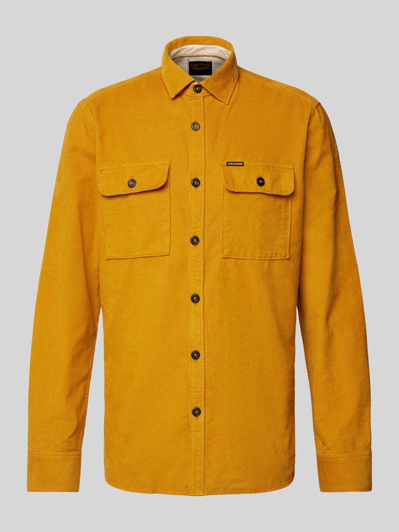 PME Legend Regular fit overhemdjack met kentkraag