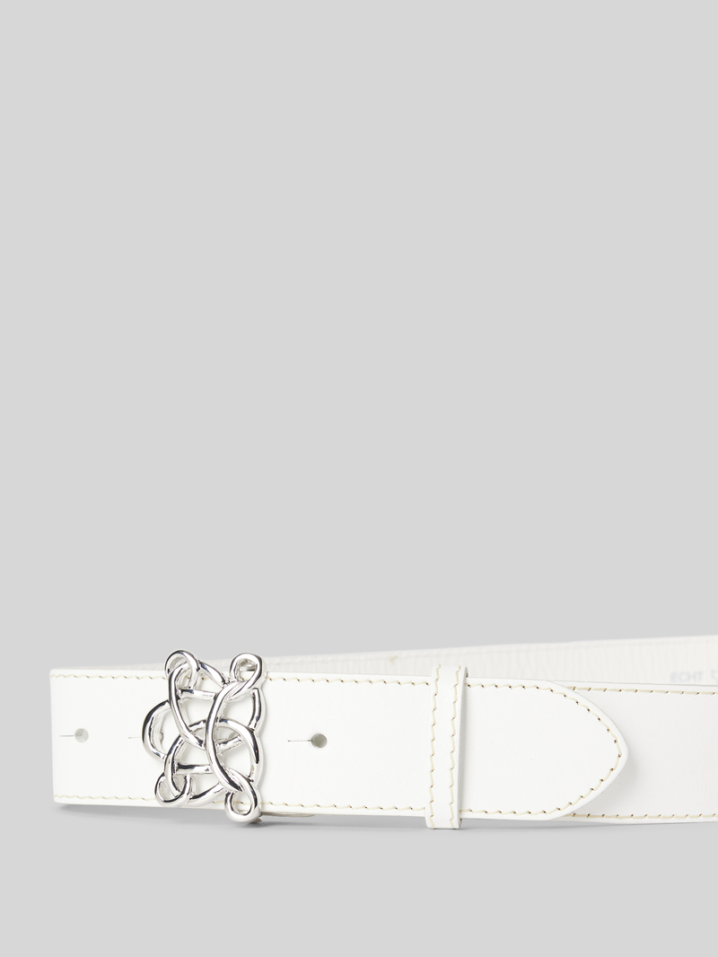 Vanzetti Leren riem met applicatie