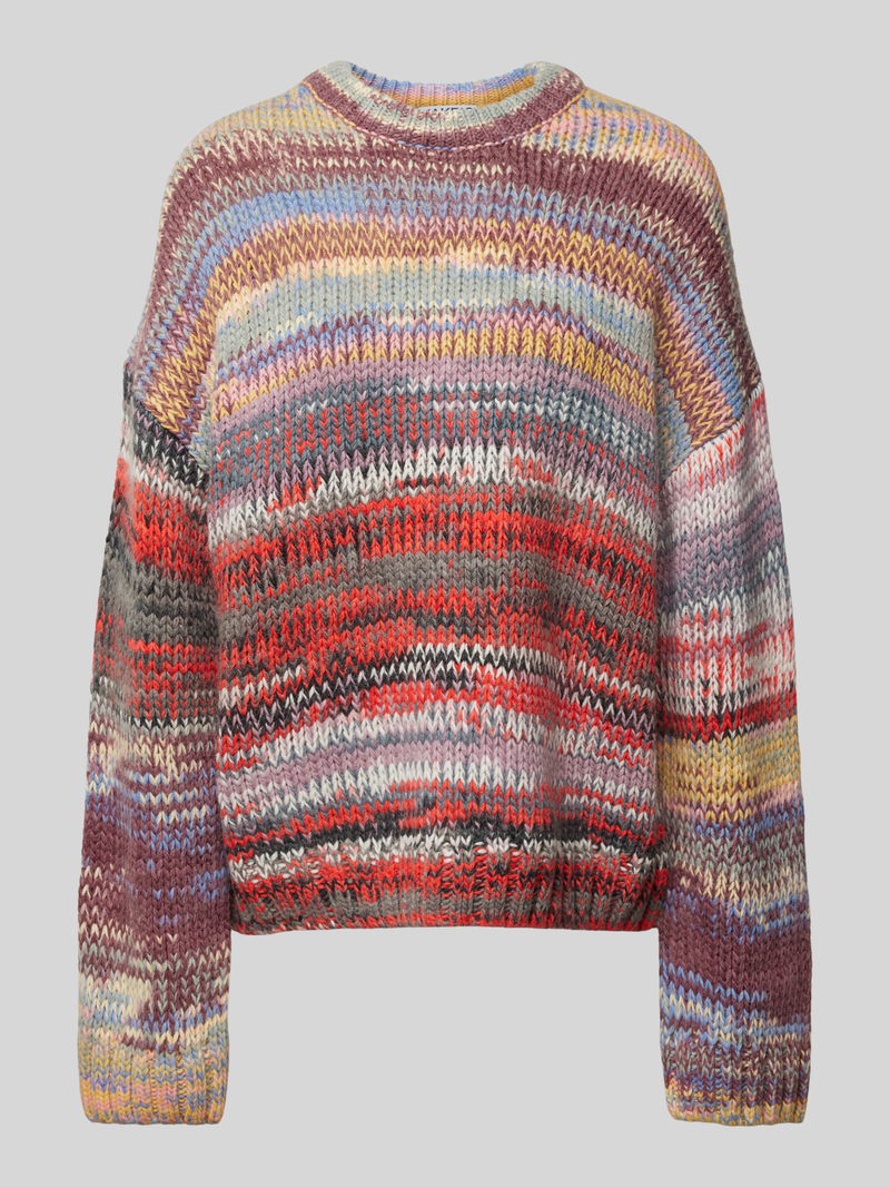 Jake*s Casual Oversized gebreide pullover met ribboorden