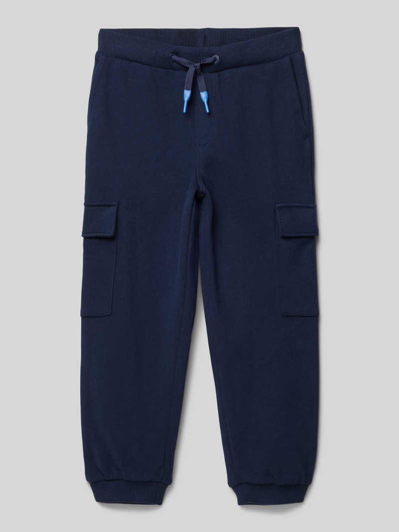 s.Oliver RED LABEL Relaxed fit sweatpants van hoogwaardige katoenmix met cargozakken