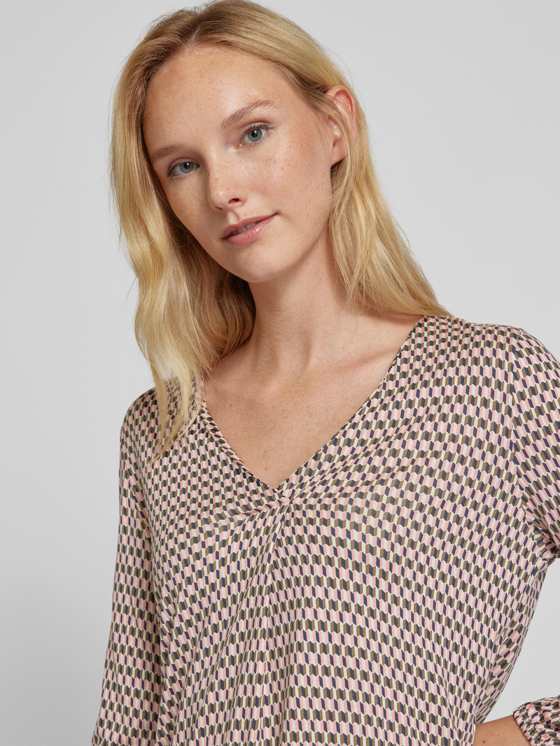 Opus Shirt met 3 4-mouwen model 'Sannah'