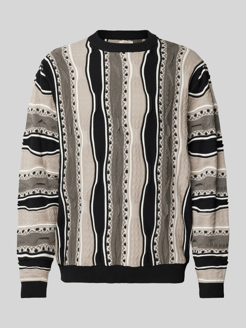 Redefined Rebel Gebreide pullover met ribboorden model 'TETON'