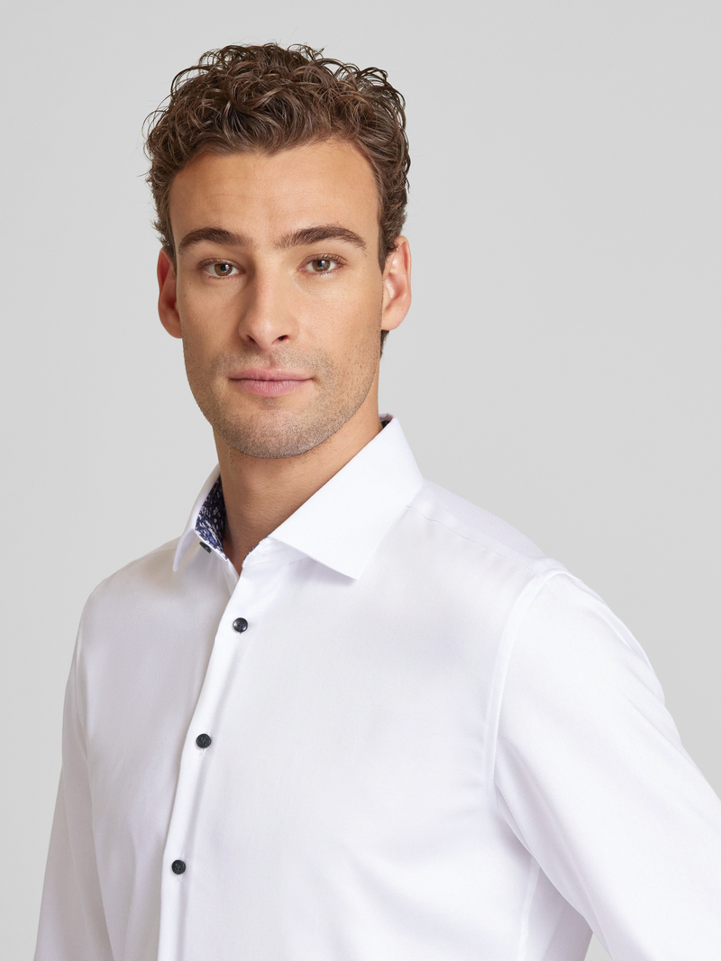seidensticker Slim fit zakelijk overhemd met kentkraag