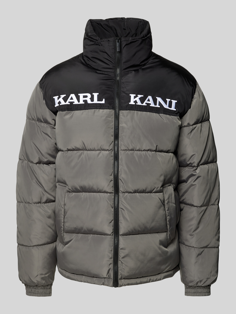 Karl Kani Gewatteerd jack met labelstitching