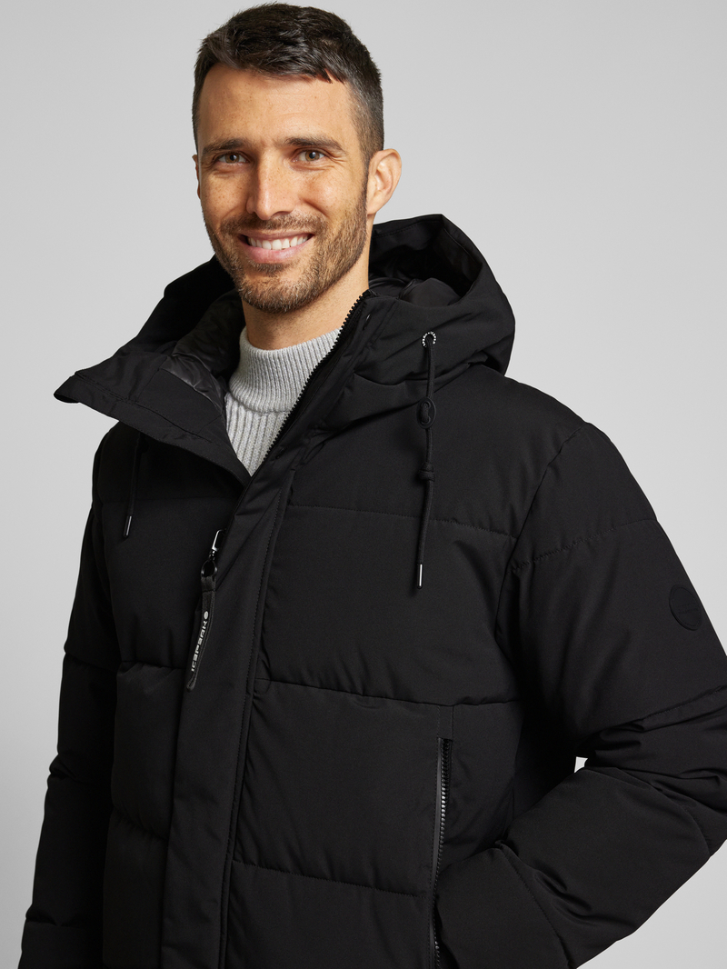 icepeak Gewatteerde lange jas met capuchon model 'ARDEK'