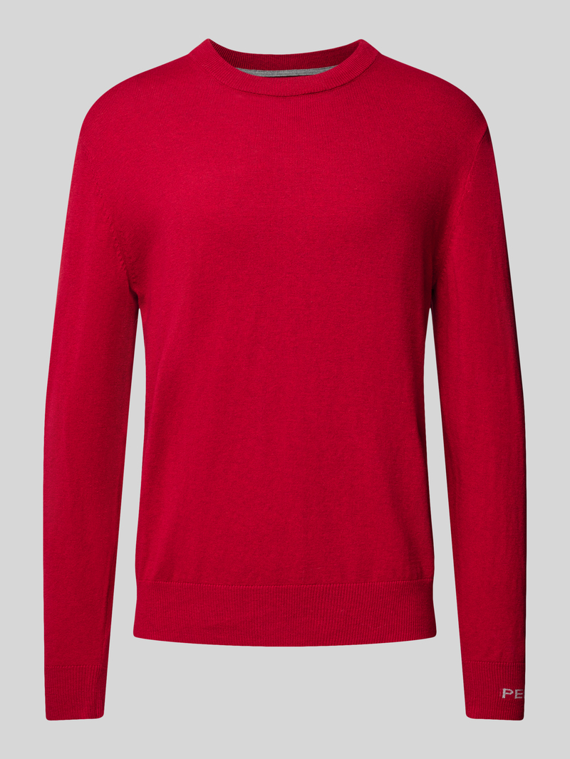 Pepe Jeans Gebreide pullover met ronde hals model 'Andre'