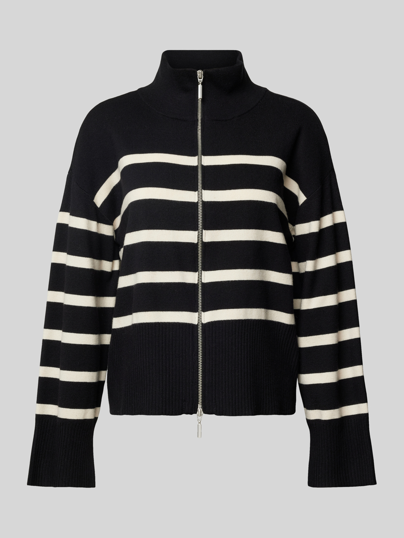 Only Regular fit gebreid jack met streepmotief model 'VALLEY'