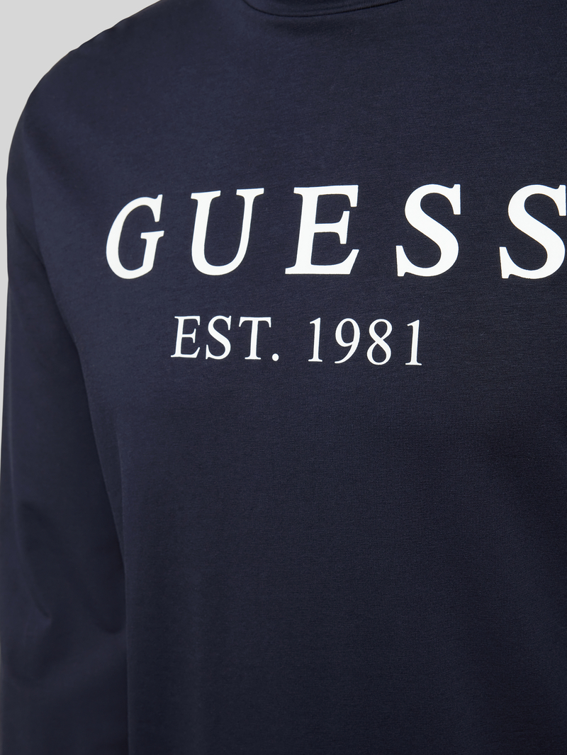 Guess Shirt met lange mouwen en labelprint