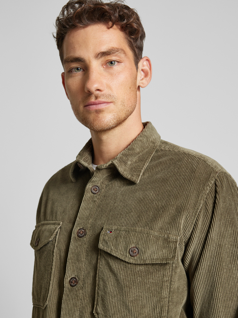 Tommy Hilfiger Regular fit overhemdjack met knoopsluiting model 'CORDUROY'