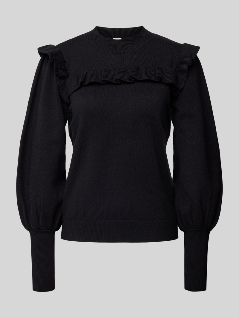 YAS Gebreide pullover met ruches model 'JUM'
