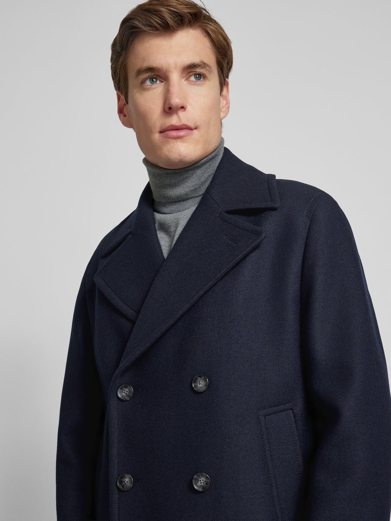 Boss Trenchcoat met reverskraag model 'Clay'