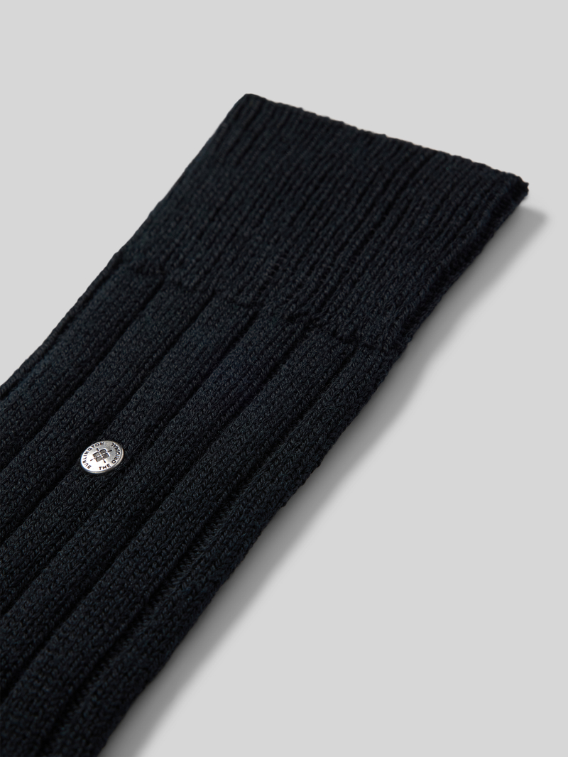 Burlington Sokken met labeldetail model 'Dover'
