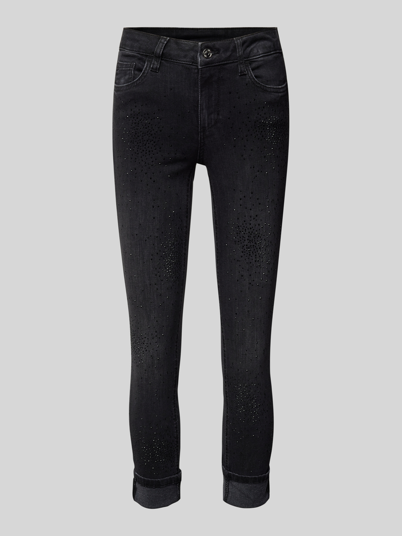 Liu Jo White Slim fit jeans met vaste pijpboorden