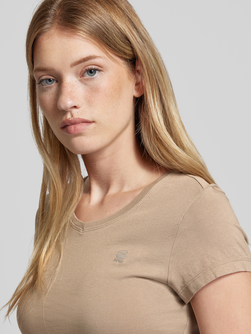 G-Star Raw T-shirt met geribde V-hals