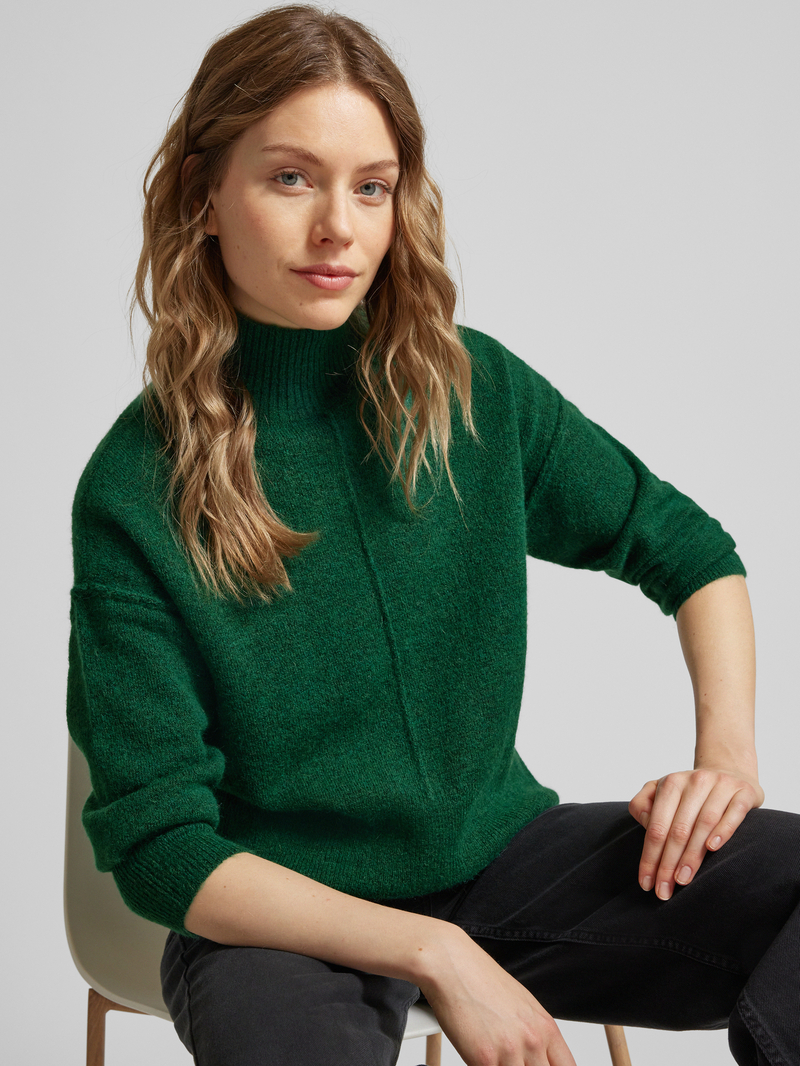 YAS Gebreide pullover met opstaande kraag model 'BALIS'