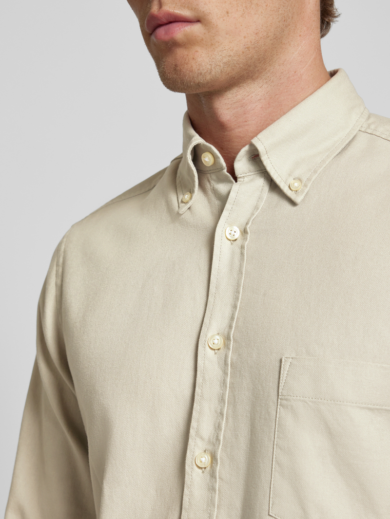Boss Orange Regular fit vrijetijdsoverhemd met button-downkraag model 'Rickert