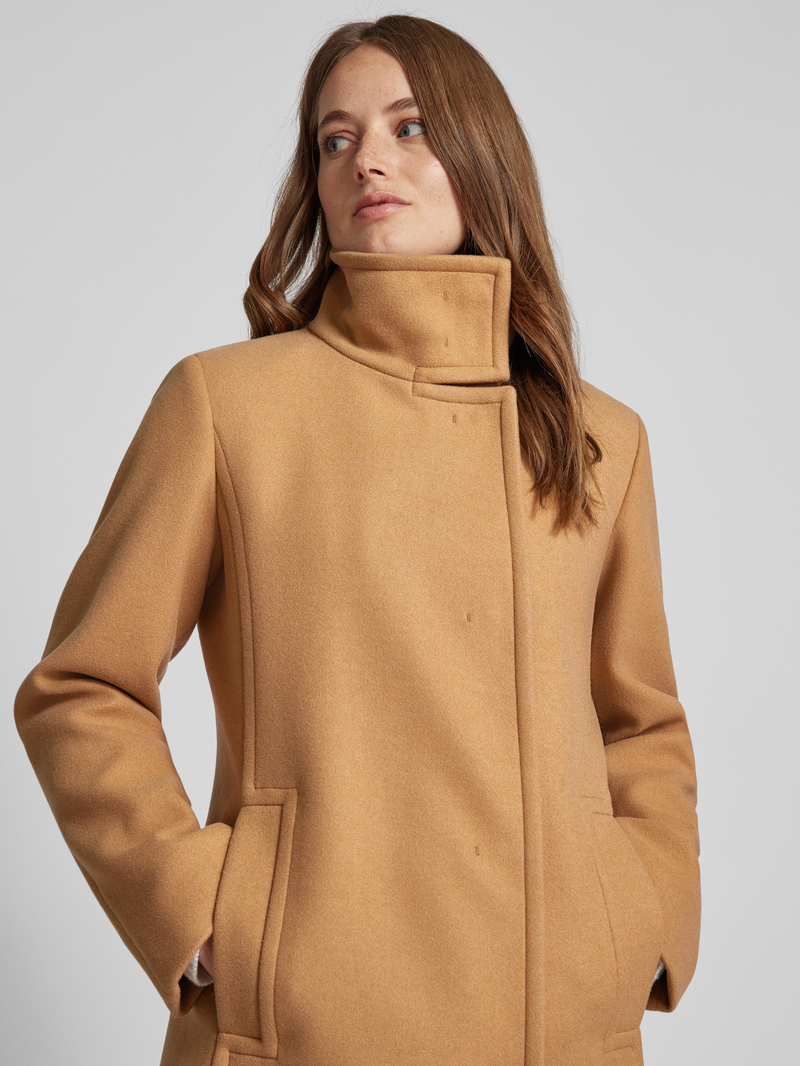 HUGO Lange jas met opstaande kraag model 'Morinne'