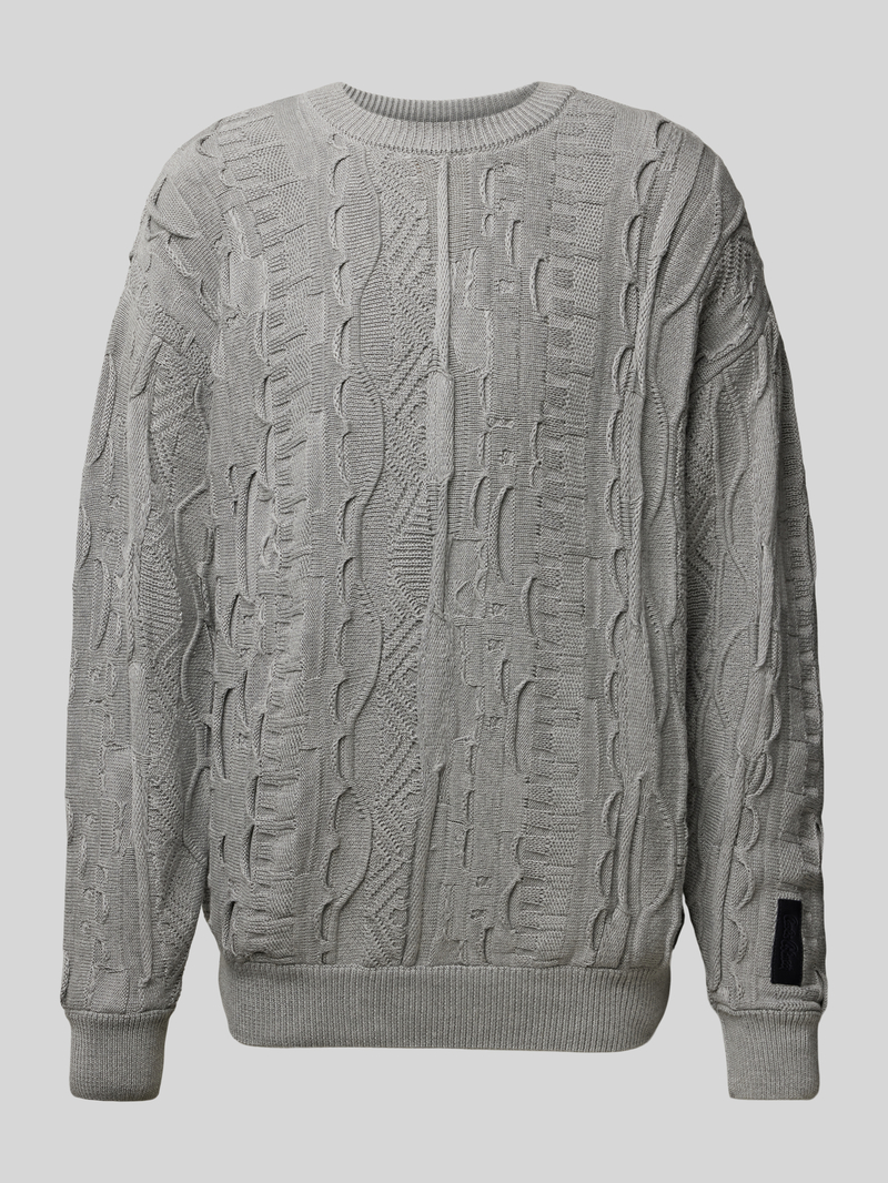 carlo colucci Gebreide pullover met labelbadge