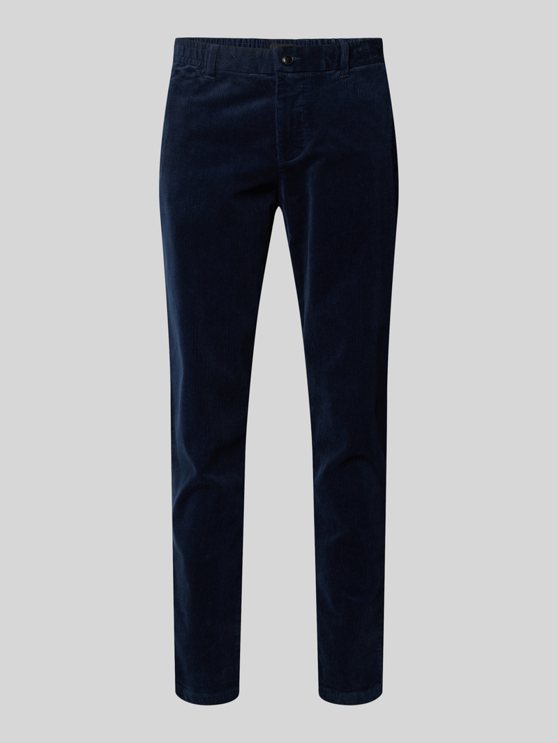GABBA Regular fit corduroy broek met knoopsluiting model 'MONZA'