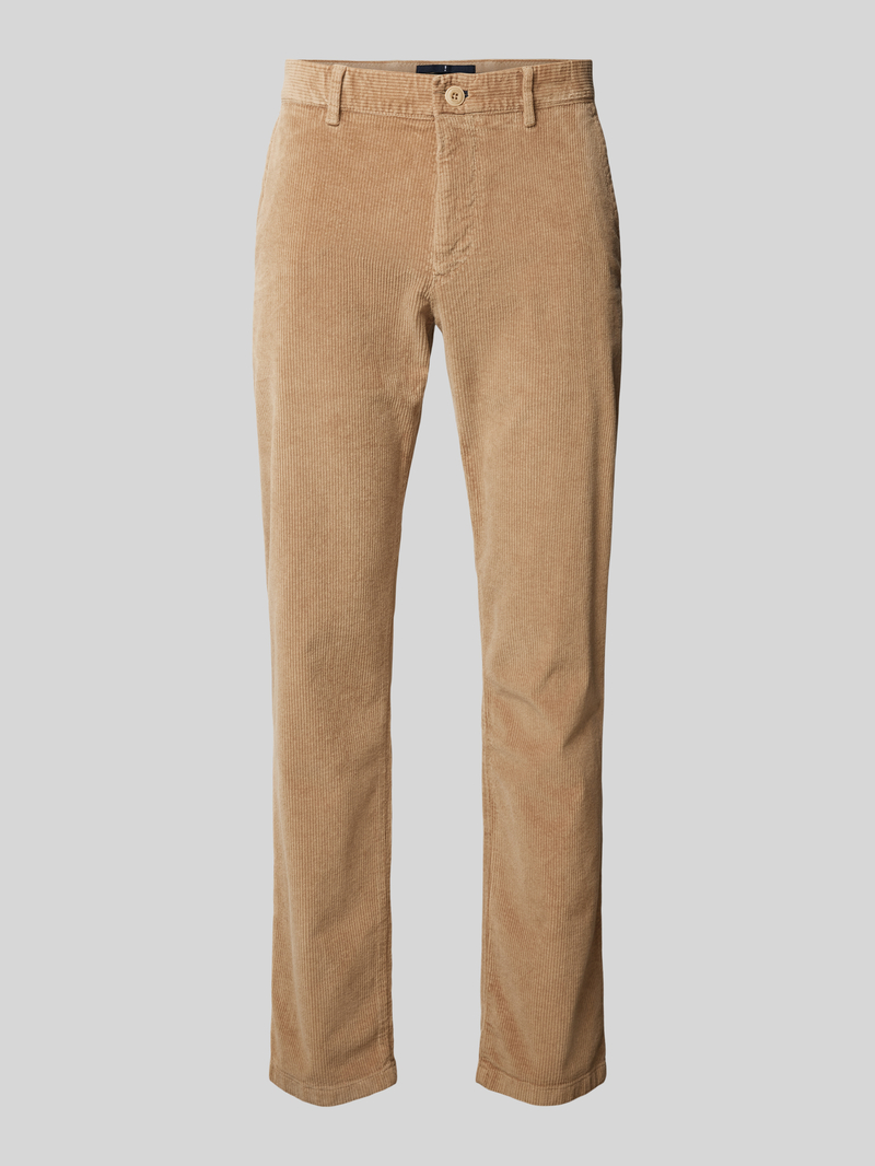 JOOP! JEANS Modern fit corduroy broek met riemlussen model 'Matthew'