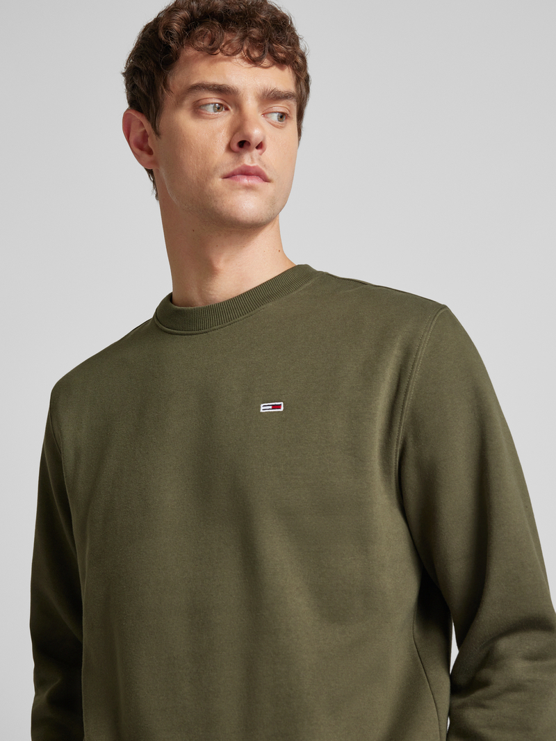 Tommy Jeans Regular fit sweatshirt met logobadge