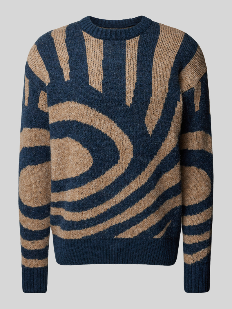 Scotch & Soda Gebreide pullover met ronde hals model 'Hairy'