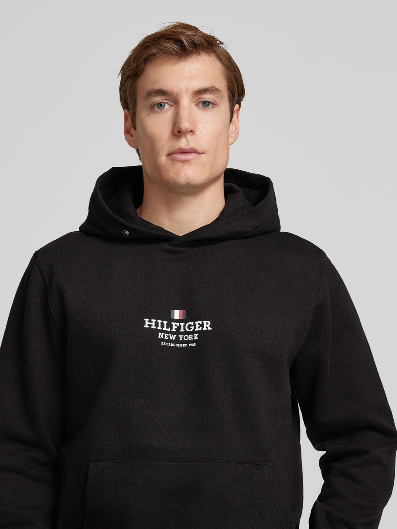 Tommy Hilfiger Hoodie met labelprint en kangoeroezak