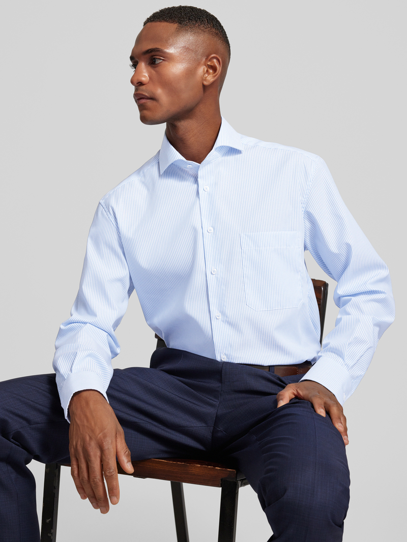 Eterna Comfort fit zakelijk overhemd met kentkraag