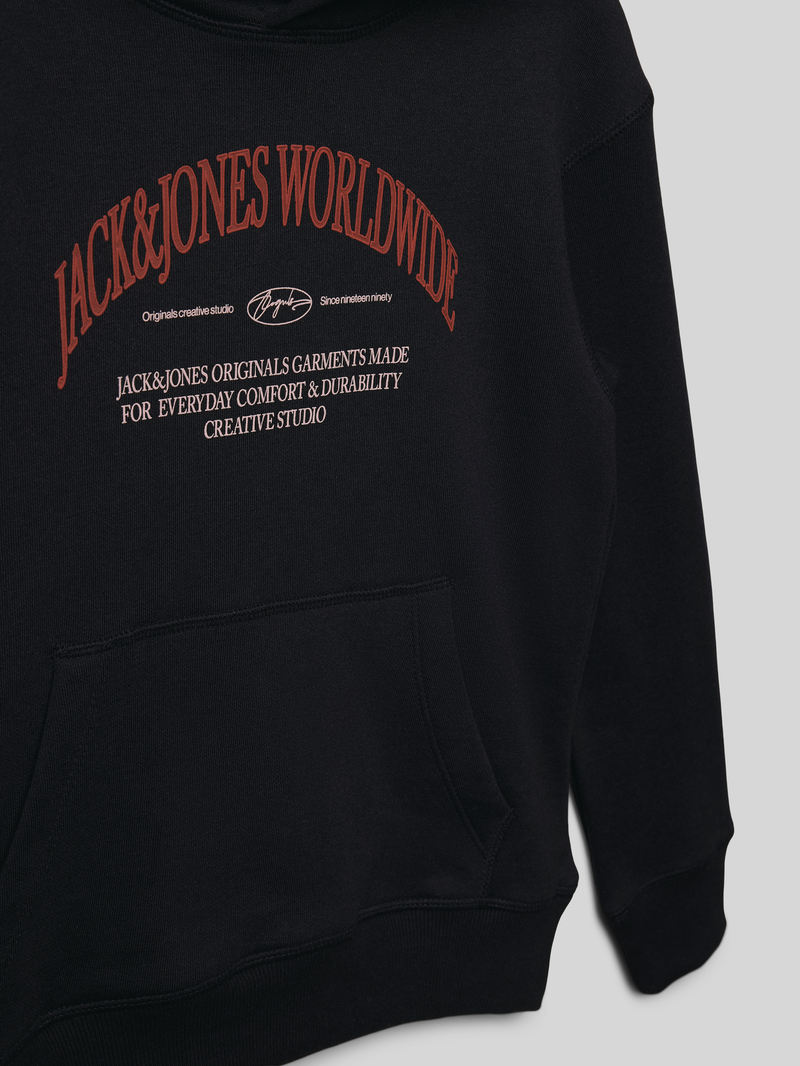 jack & jones Hoodie met labelprint model 'FREDERIKSBERG'