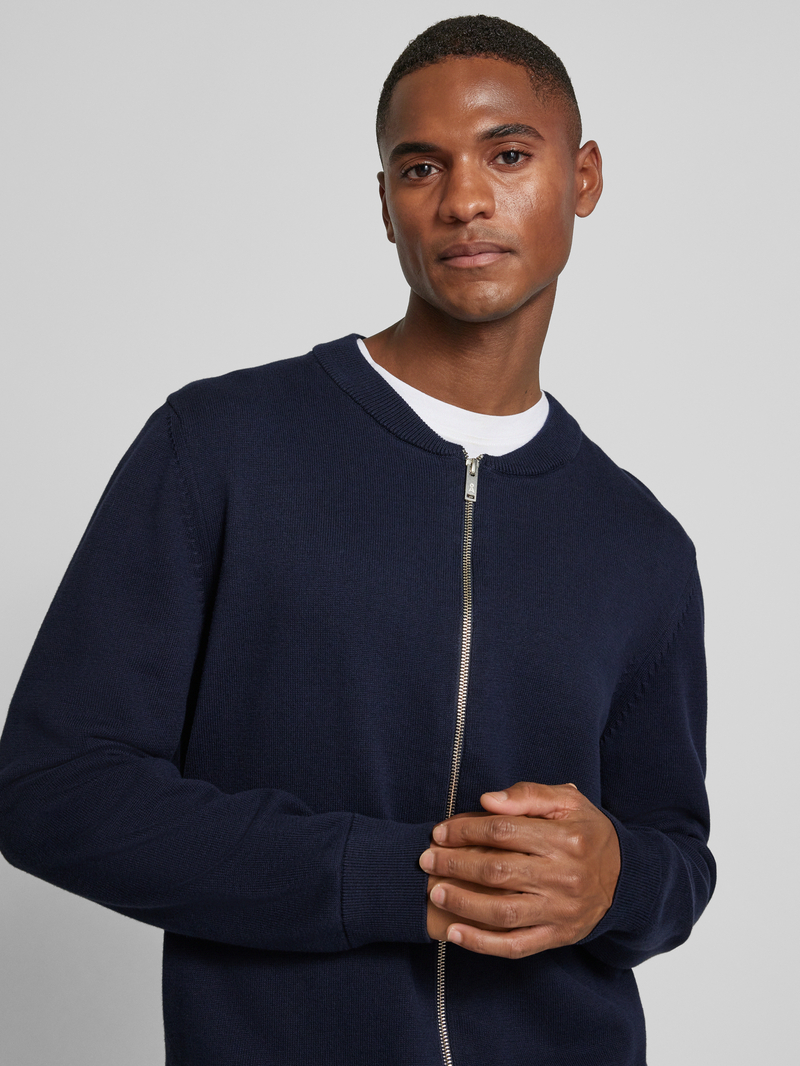 ARMEDANGELS Gebreid jack met opstaande kraag model 'AARTYOM'