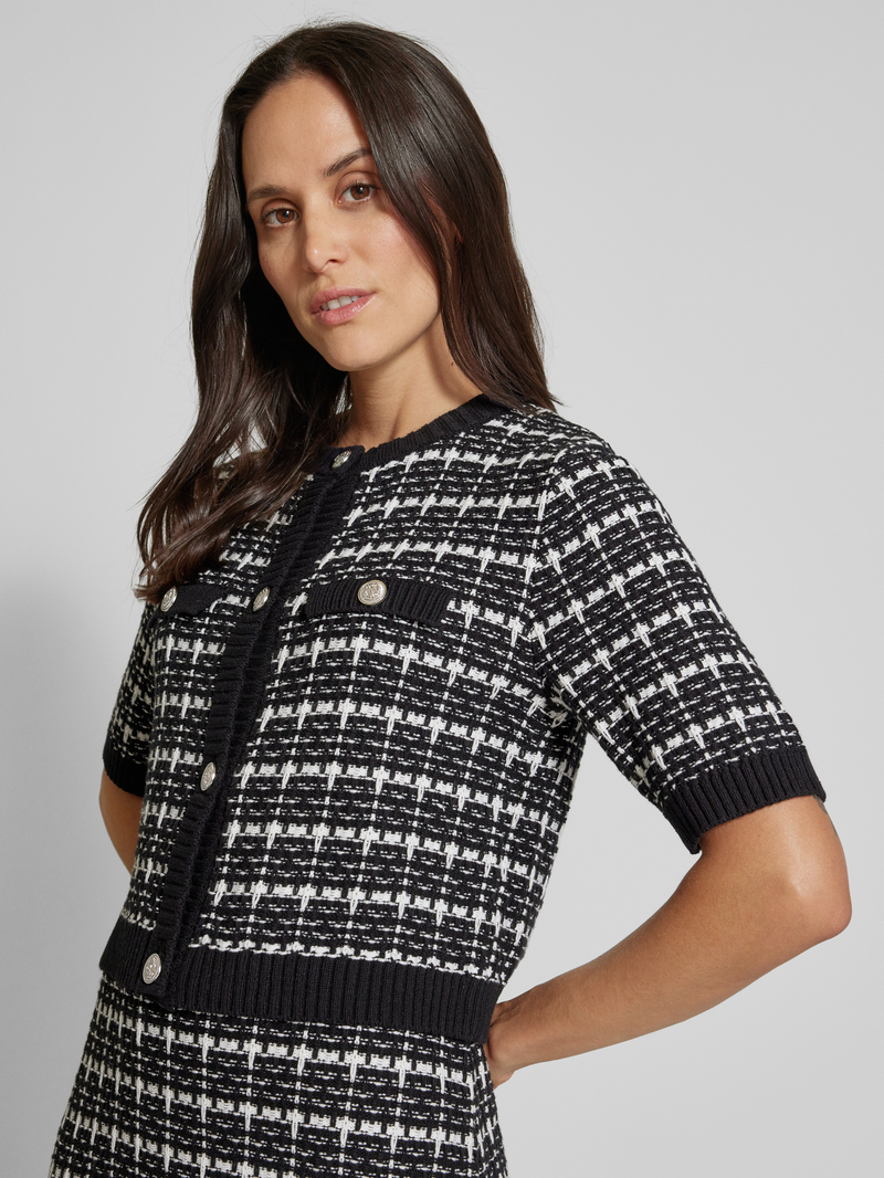 ROBE LÉGÈRE Knielange gebreide jurk in 2-in-1-look