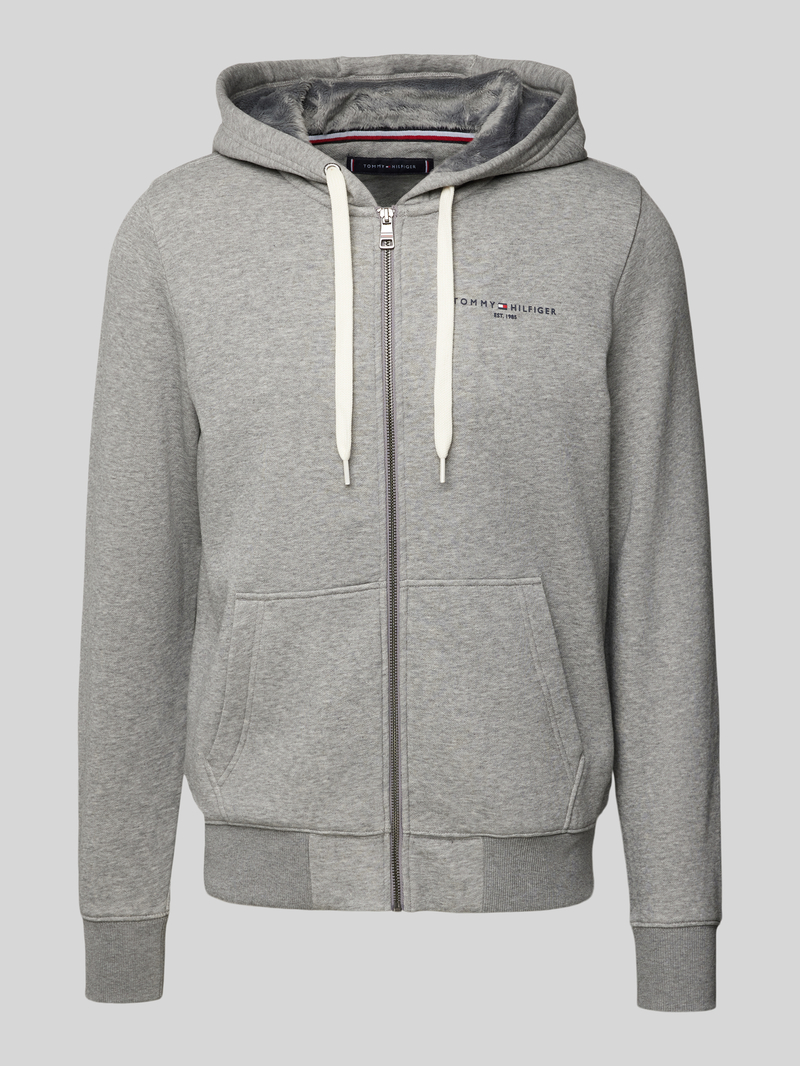 Tommy Hilfiger Regular fit sweatjack met capuchon