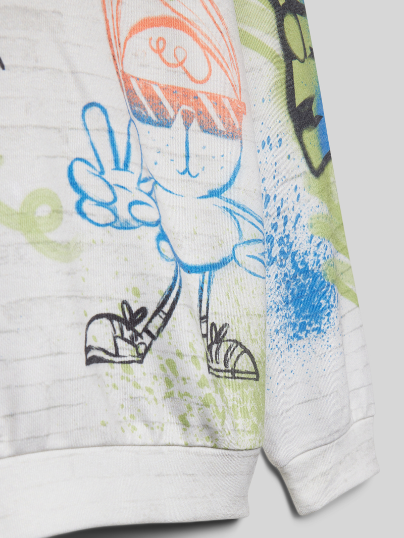 s.Oliver RED LABEL Regular fit hoodie met all-over print