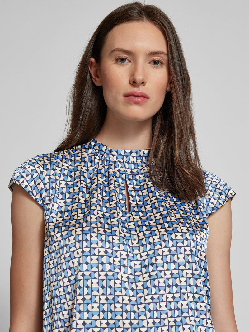 comma Blouseshirt met opstaande kraag