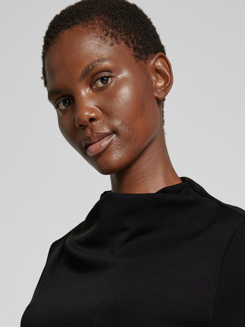 s.Oliver BLACK LABEL Sweatshirt met watervalhals