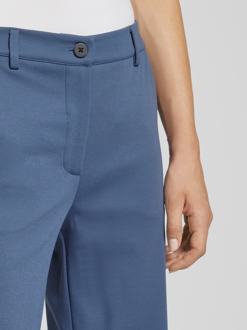FREE QUENT Straight leg stoffen broek met paspelzakken model 'Nanni'