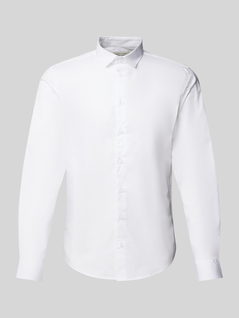 casual friday Slim fit vrijetijdsoverhemd met kentkraag model 'Palle'