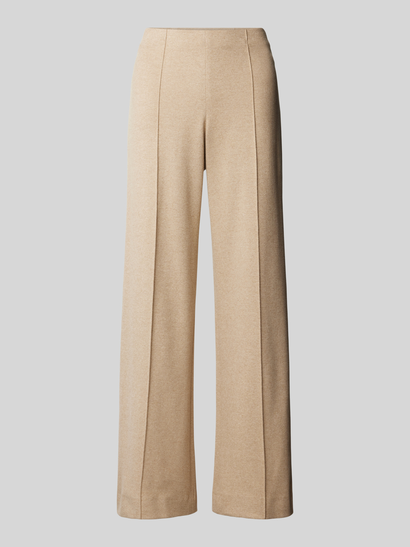 RAFFAELLO ROSSI Wide leg stoffen broek met vaste persplooien, model 'ELAINE'