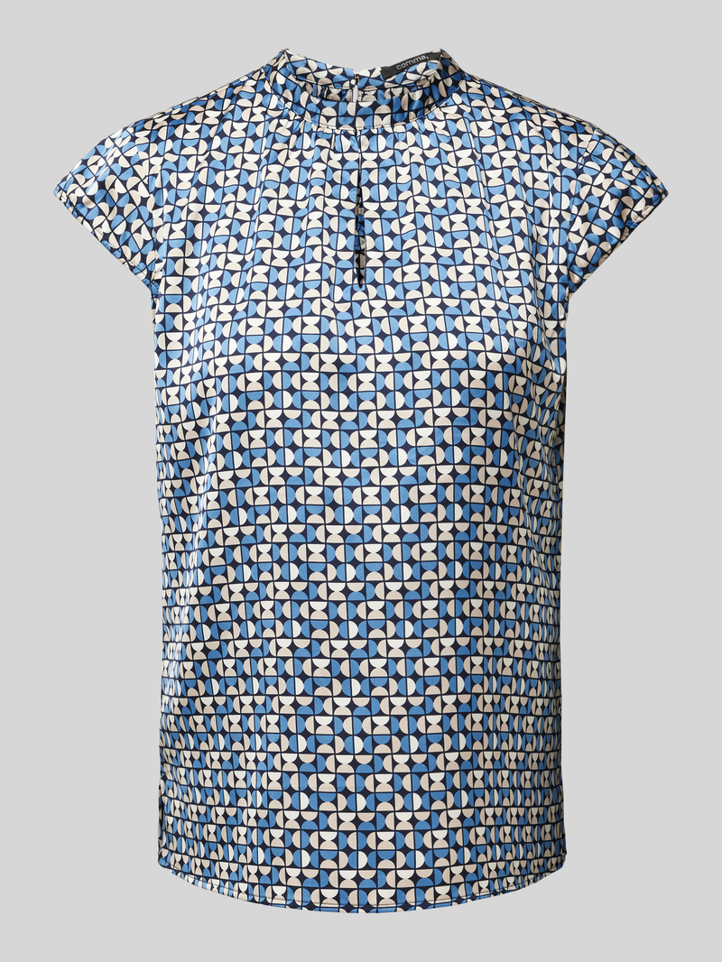 comma Blouseshirt met opstaande kraag