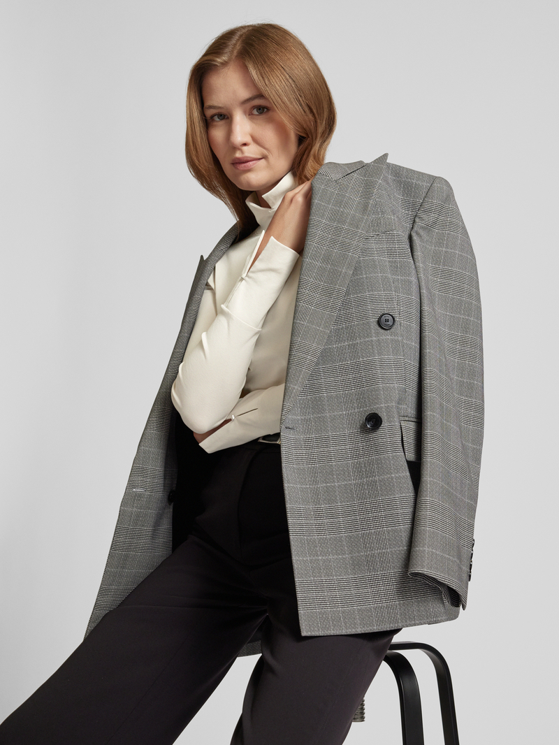 Marc Cain Shirt met lange mouwen en opstaande kraag